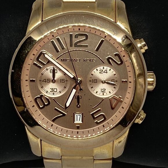 Michael Kors Mercer MK5727 Womens Stainless Steel Analog Dial Quartz Watch OP739 - Picture 2 of 12